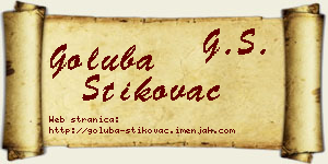 Goluba Štikovac vizit kartica